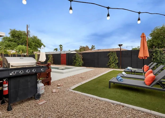 Mid-century Marvel - Poolside Patio With & Bocce